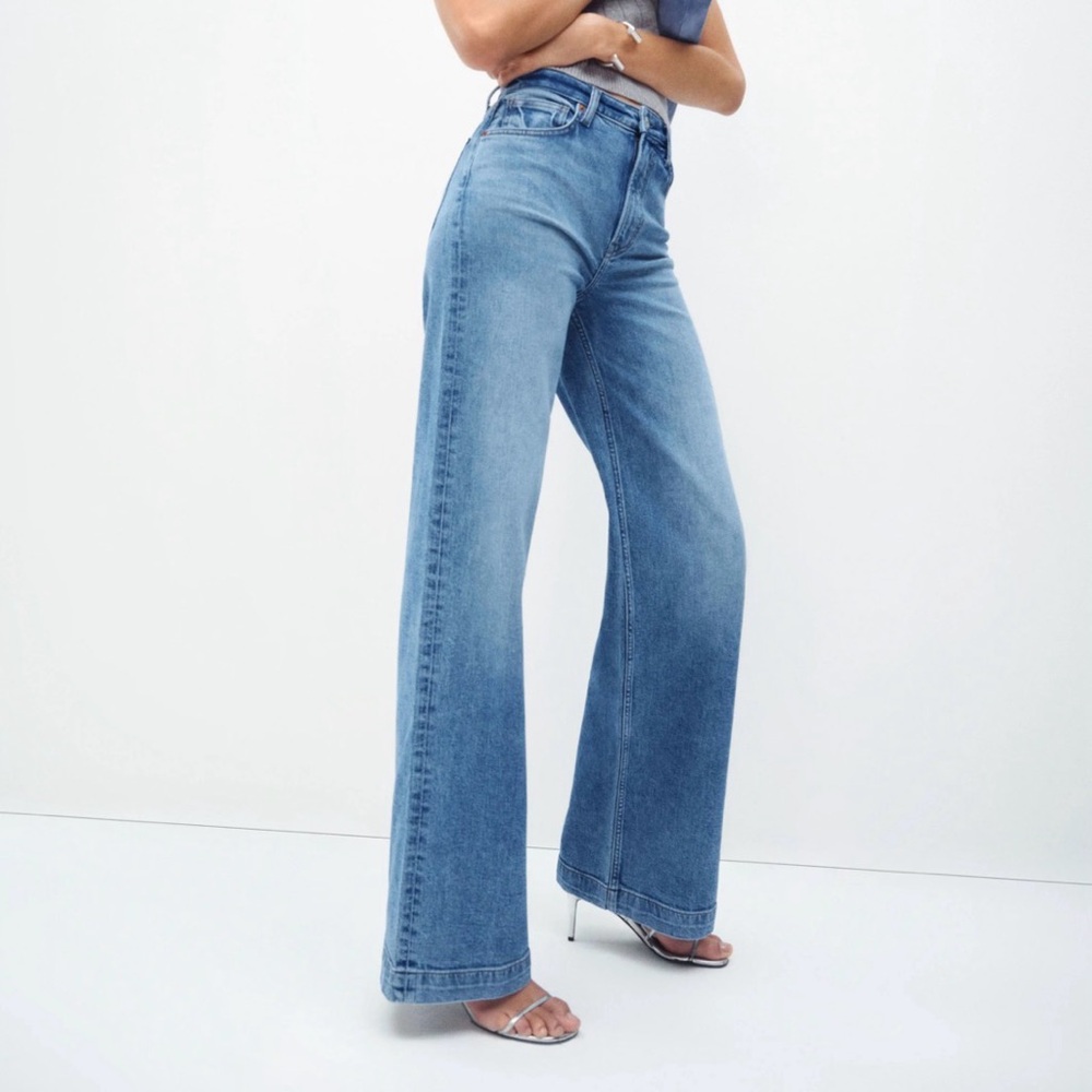 Reformation Light Blue Flare Jeans